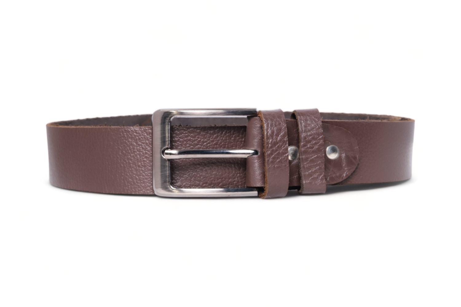 Handmade Mens  leather belt Dark Brown