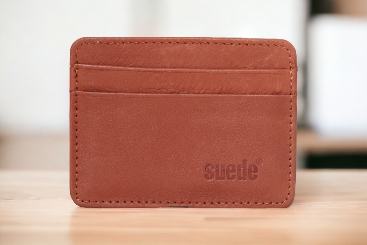 Genuine Leather Card Holder Black
